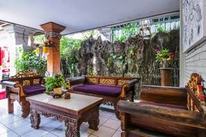 Sittområde i lobbyn