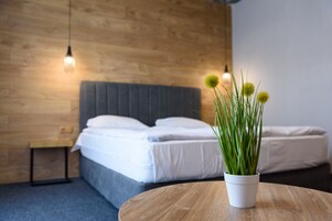 In-room safe, desk, iron/ironing board, free cribs/infant beds