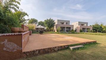 Área de juegos infantiles techada