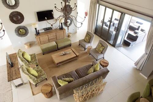 Luxury Villa, 6 Bedrooms | Living area | LED TV