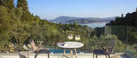 Villa, 4 Bedrooms, Private Pool, Sea View | Balcony view