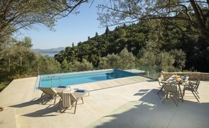 Villa, 4 Bedrooms, Private Pool, Sea View | Terrace/patio