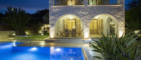 Front of property – evening/night