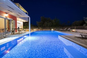 Villa, 4 Bedrooms, Private Pool, Mountain View | Private pool - Villa Niriides (Lefkada)