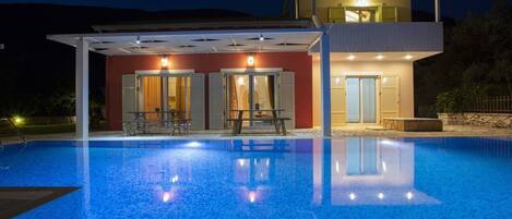 Front of property – evening/night