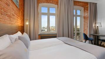 Estudio superior, balcón (5) | 1 habitación, ropa de cama de alta calidad y insonorización