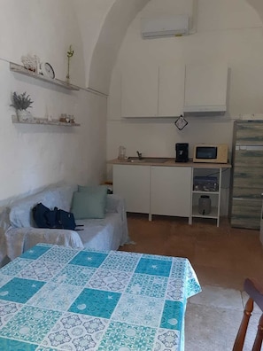 Apartment, 1 Schlafzimmer, Nichtraucher, Gartenblick | Eigene Küche | Großer Kühlschrank, Mikrowelle, Herdplatte, Toaster