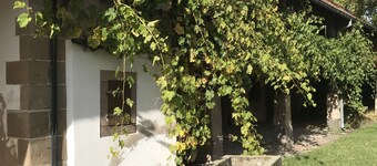 Spacious historic manor, garden. Excellent restaurants close by. Pets welcome.
