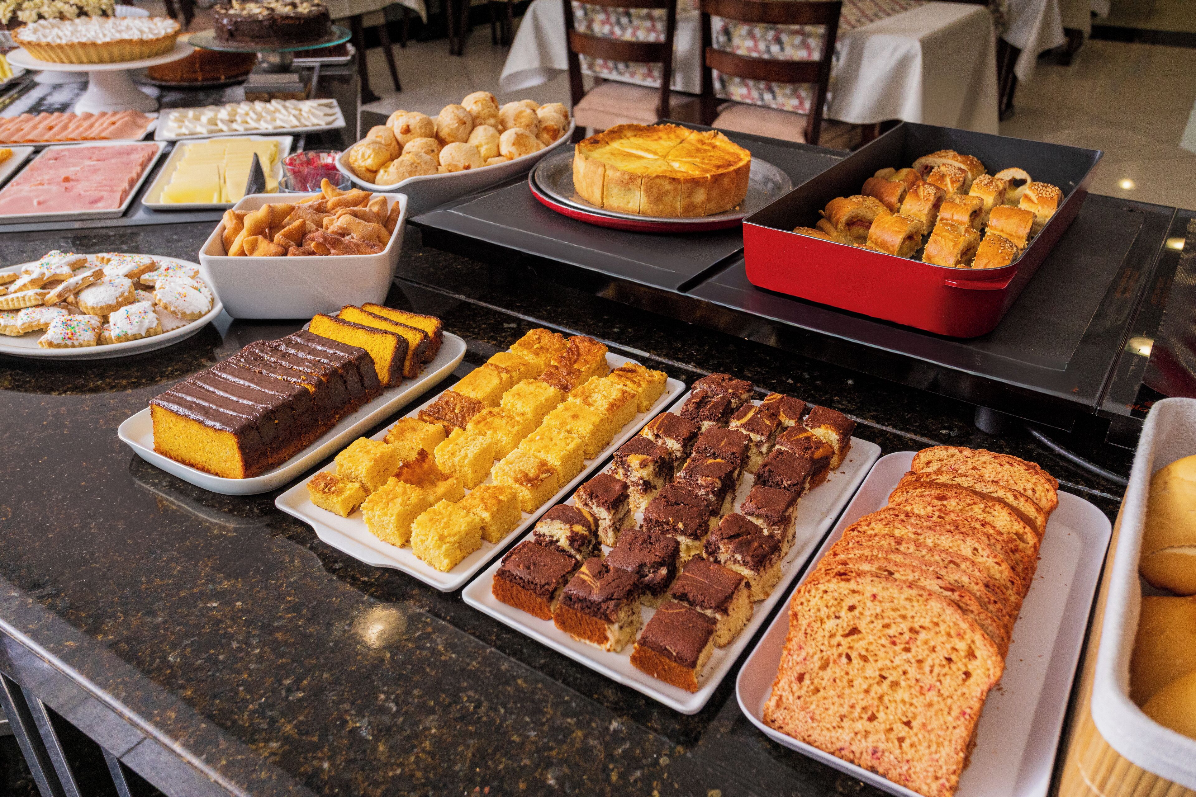 뷔페 아침 식사