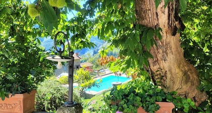 Borgo Mulino,unique setting, private pool, mountain views WIFI, walk restaurant
