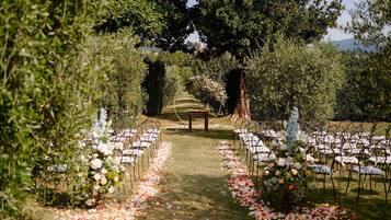 Espace banquet en plein air