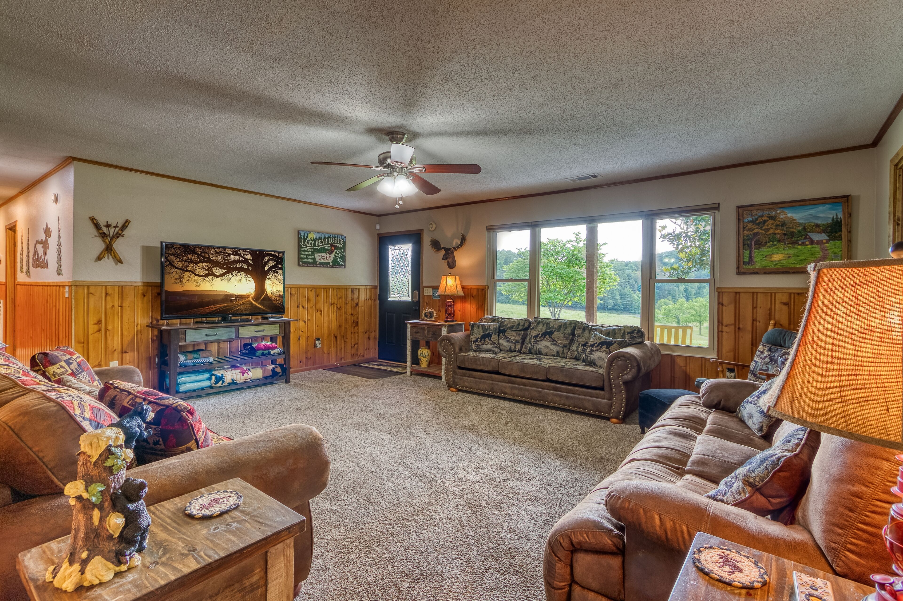 TV 42 polegadas com canais a cabo, lareira