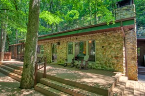 Cabin, 1 King Bed with Sofa bed, Hot Tub | View from room