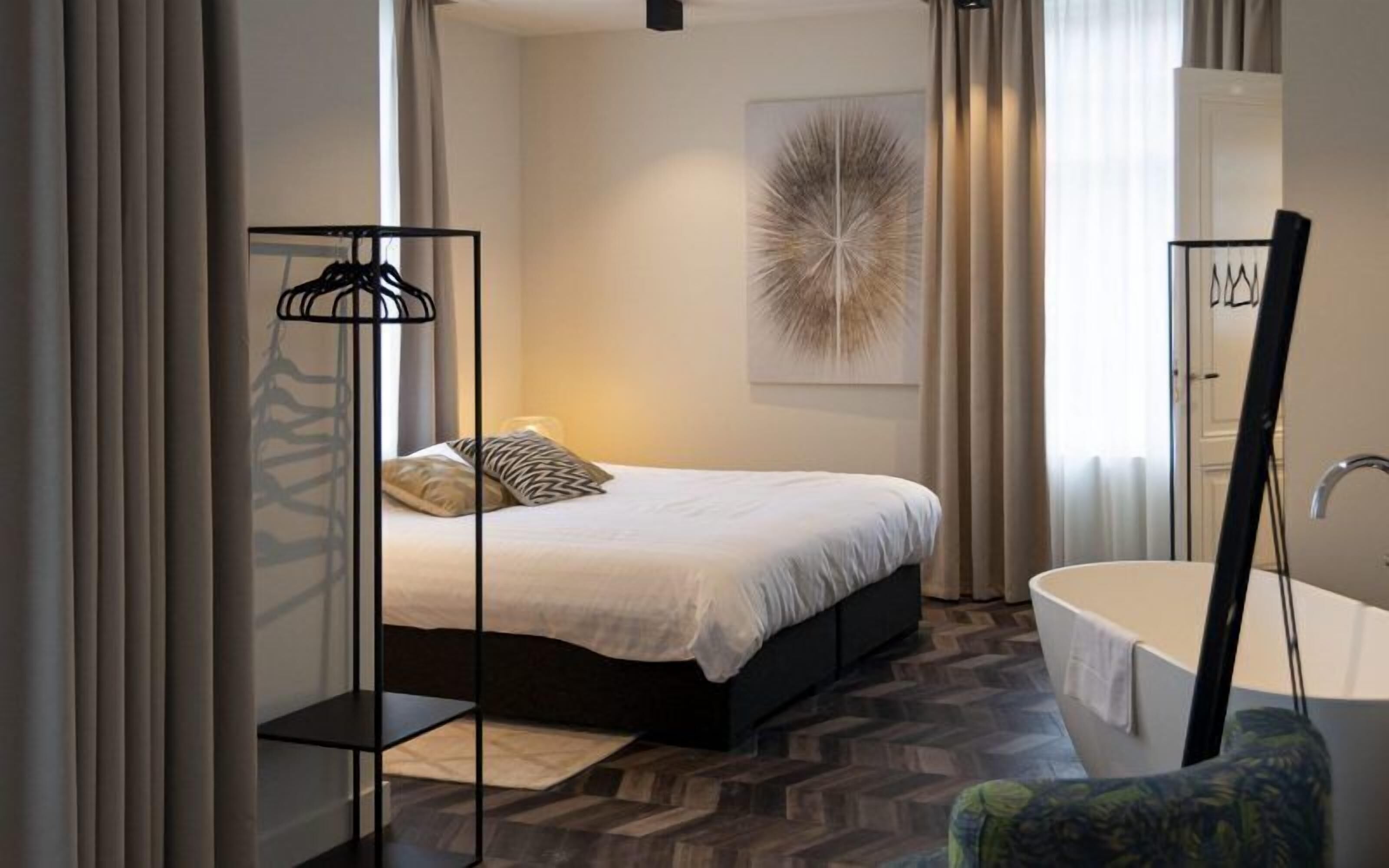 In-room safe, blackout curtains, soundproofing, iron/ironing board