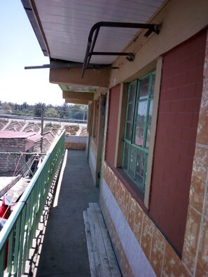 Blick vom Balkon