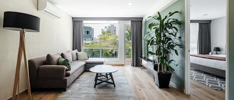 Apartment, 1 Bedroom | Living area