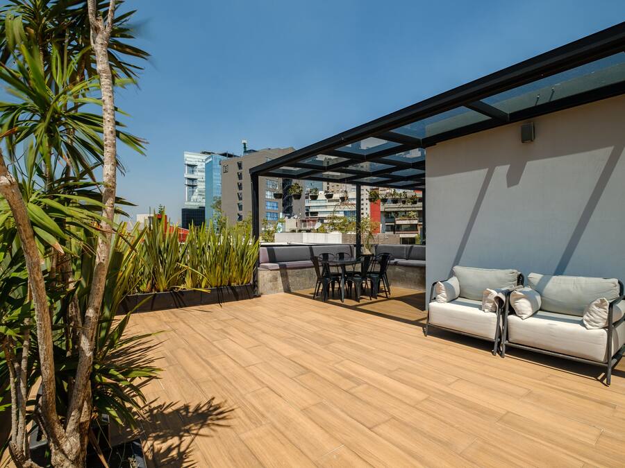 Terrasse sur le toit