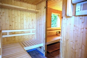 Sauna - traumHaff® Cozy sailmaker's house, sauna, boat, tiled stoves, 400 to the water (Rieth am See)