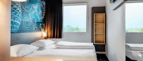 Habitación con 2 camas individuales | Ropa de cama de alta calidad, insonorización y ropa de cama