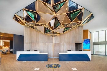 Hotel entrance and lobby at Hyatt Centric Las Olas Fort Lauderdale