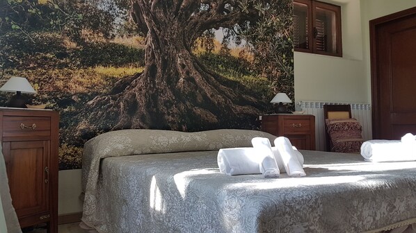 Desk, free WiFi, bed sheets