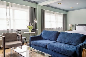 Monolocale, 1 letto king con divano letto | Lenzuola Frette, biancheria da letto di alta qualità