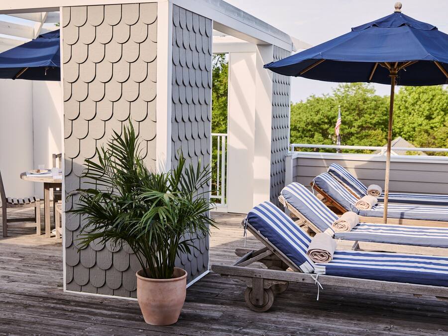 Suite, 1 slaapkamer, terras, uitzicht op haven | Terras
