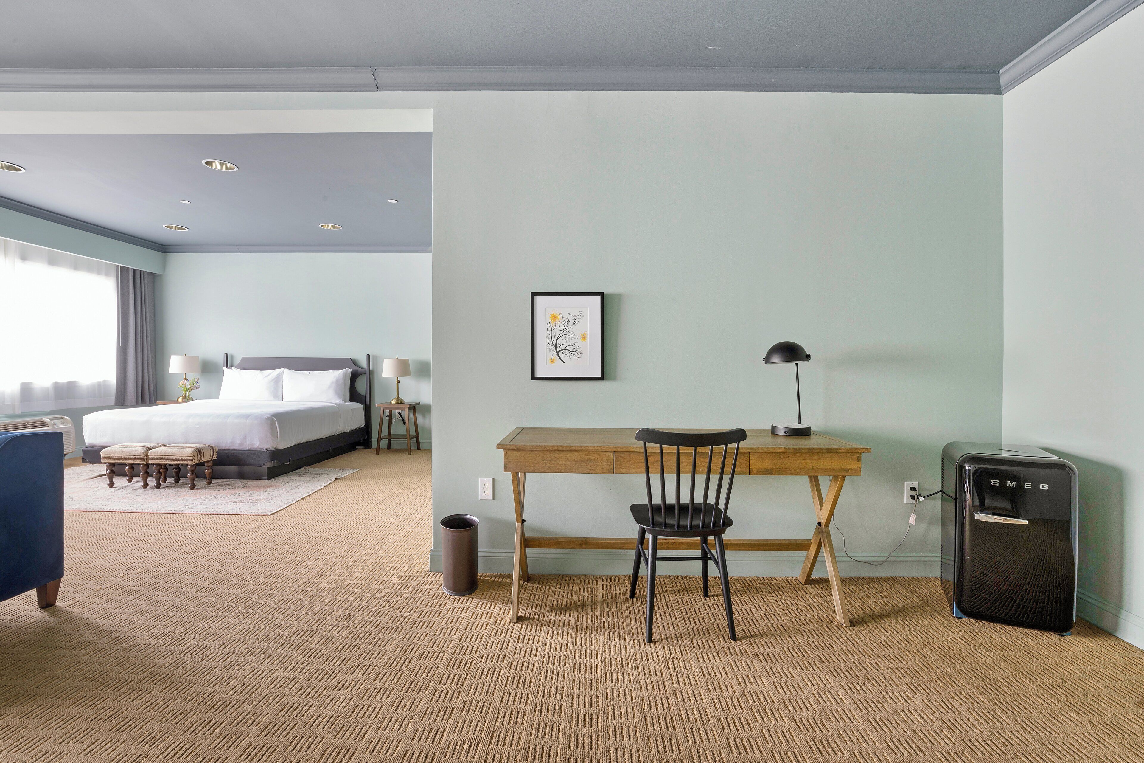 studio suite king | frette italian sheets, premium bedding, down duvets, pillow-top beds