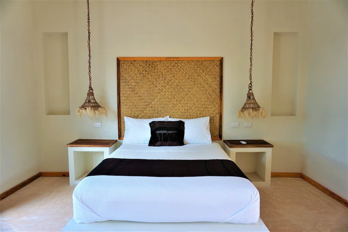 1 habitación y ropa de cama de alta calidad
