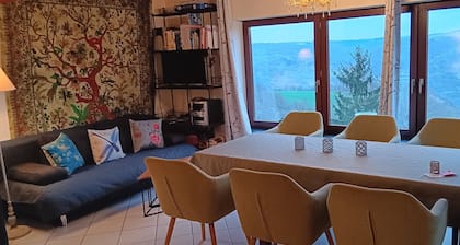 Suuri huoneisto unelmanäkymällä ja terassilla 4-9 P: lle Rheinhöhellä