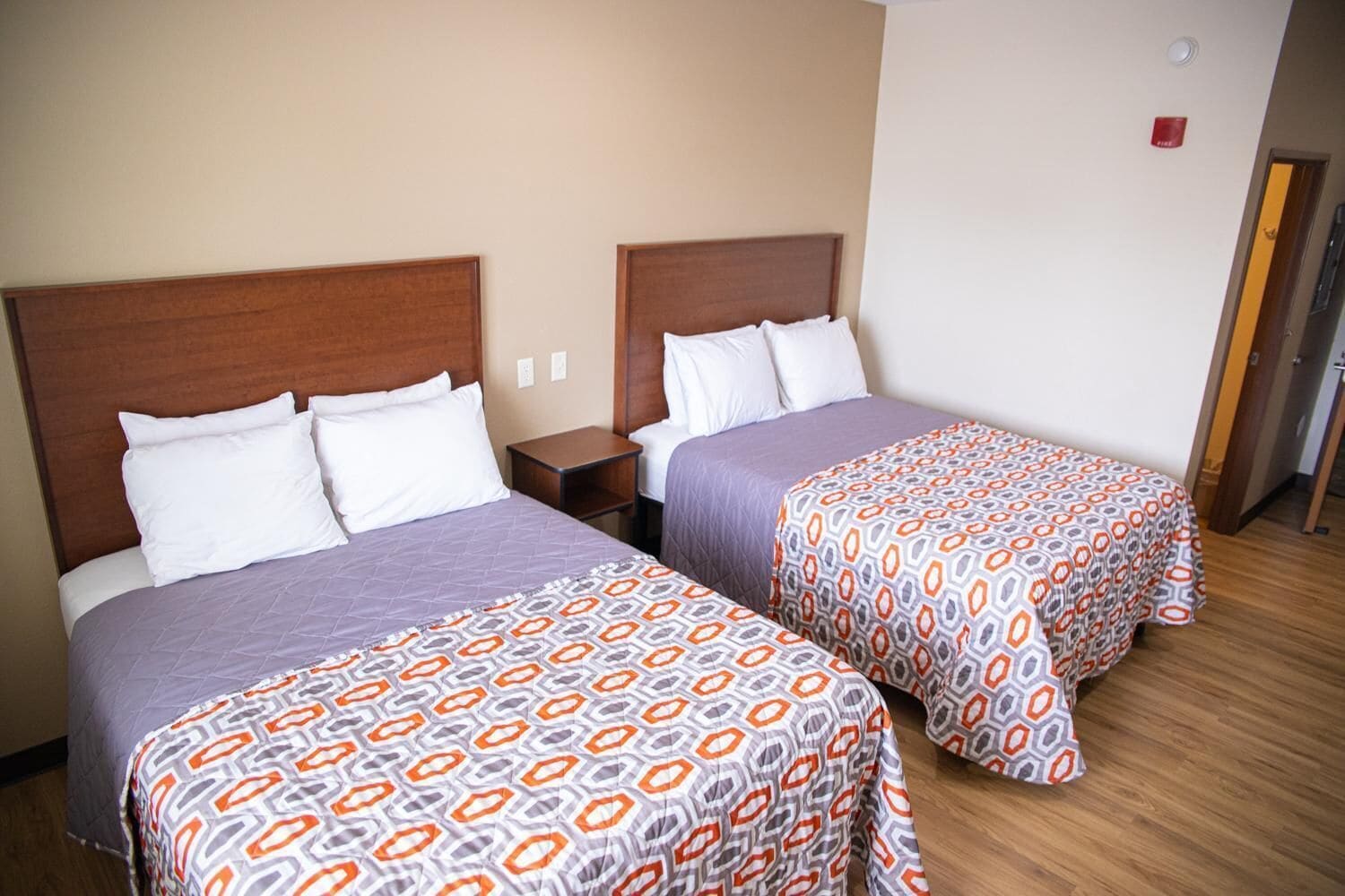 individually furnished, desk, laptop workspace, blackout curtains