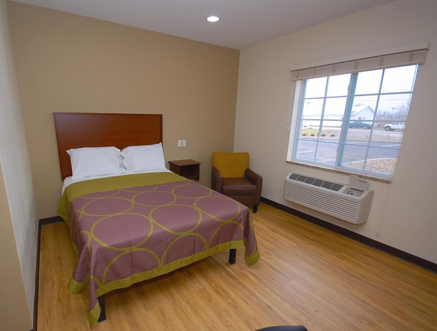 individually furnished, desk, laptop workspace, blackout curtains