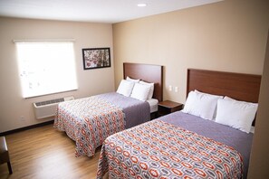Individually furnished, desk, laptop workspace, blackout drapes - White House Suites (Plainfield)