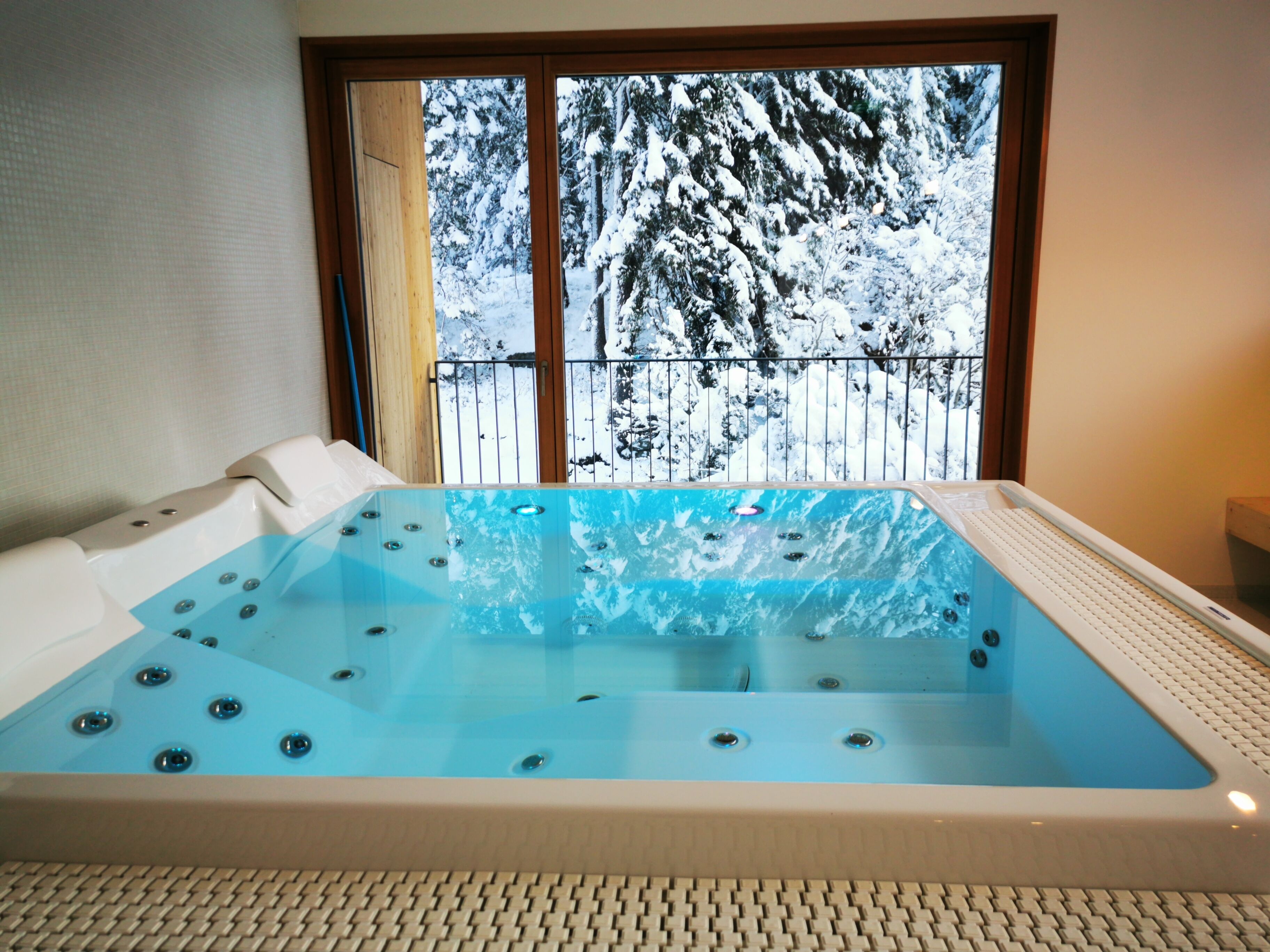 Sauna, hot tub, steam room, massages
