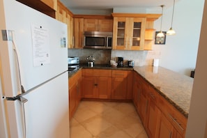 Kühlschrank, Mikrowelle, Herdplatte, Geschirrspüler