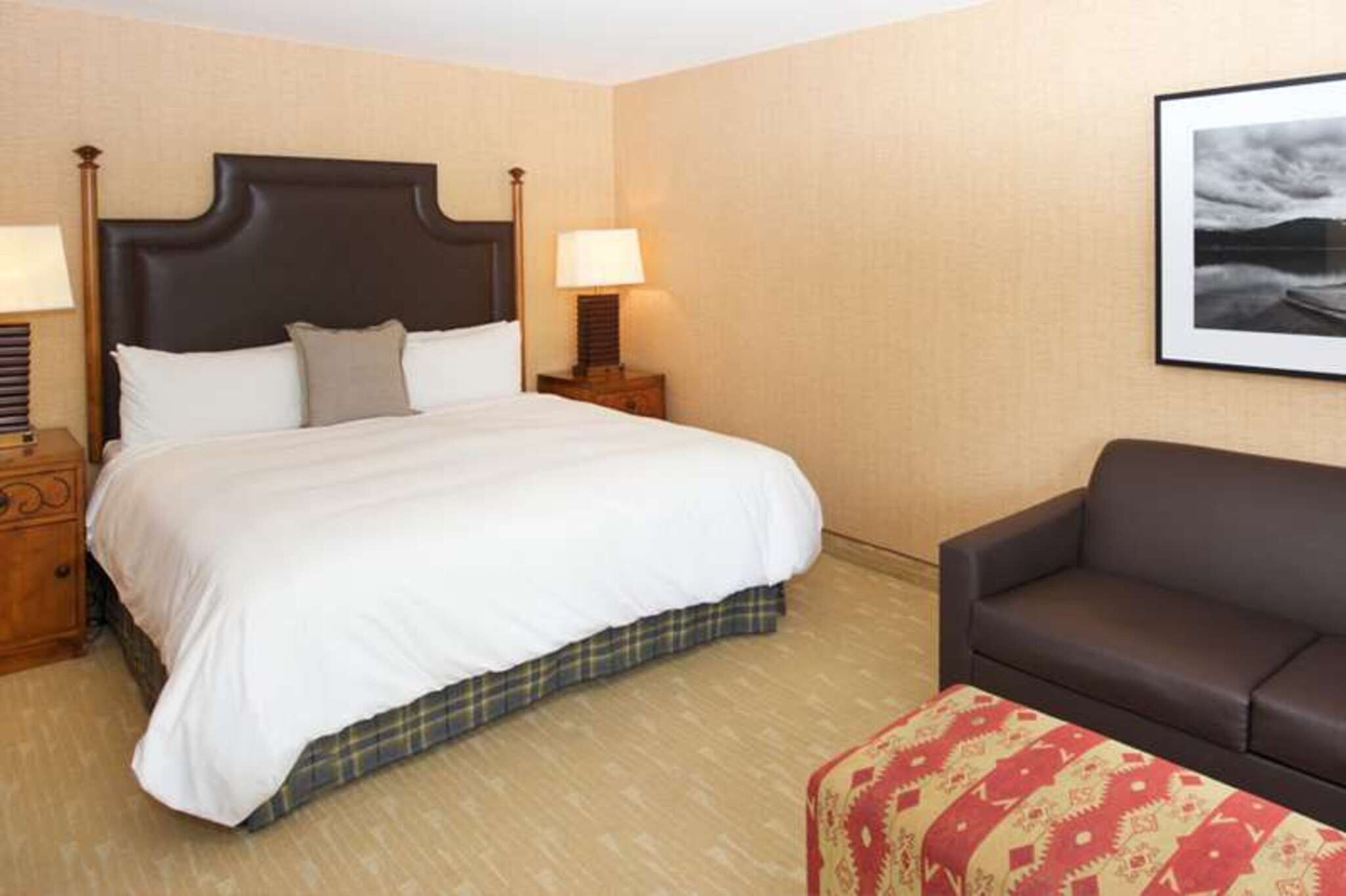 In-room safe, desk, laptop workspace, blackout curtains