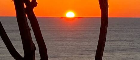 Beach nearby, sun loungers, beach towels