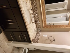 Hair dryer, towels