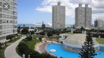 Indoor pool, 2 outdoor pools, open 9:00 AM to 9:00 PM, sun loungers