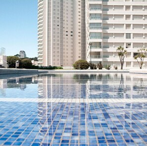Indoor pool, 2 outdoor pools, open 9:00 AM to 9:00 PM, sun loungers
