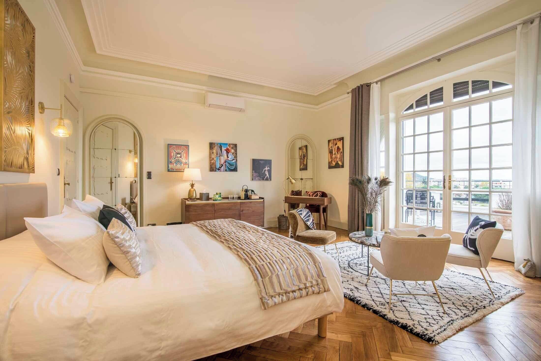 Suite panorámica, baño privado, vista al canal (Suite Oscar) | Wifi gratis 