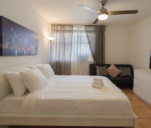 1 bedroom, iron/ironing board, free WiFi, bed sheets