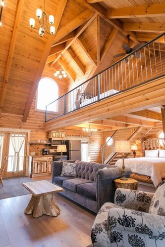 Luxuskabine mit Kamin, Whirlpool und Wohnzimmer und vieles mehr!