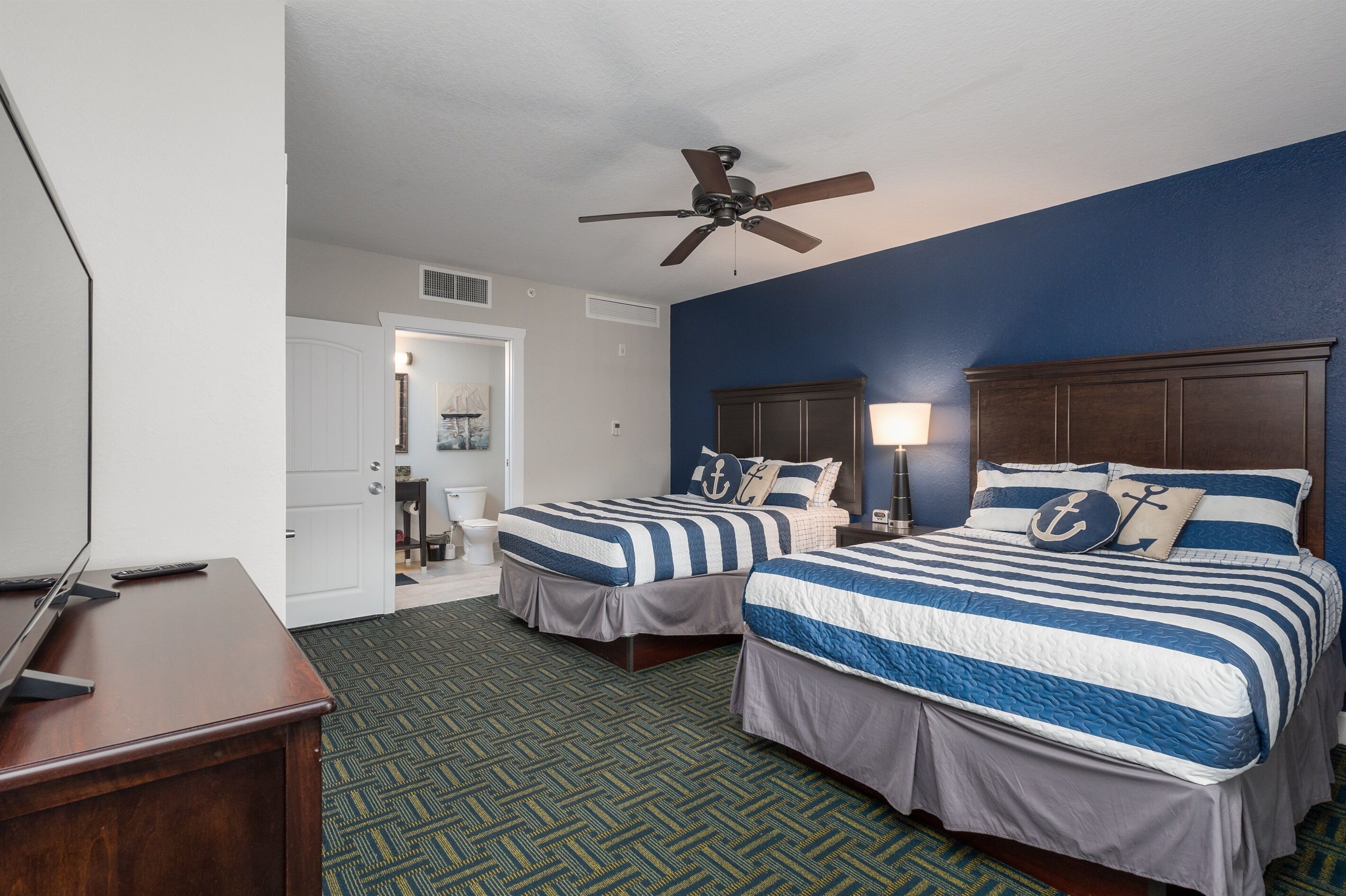 2 bedrooms, iron/ironing board, travel crib, WiFi