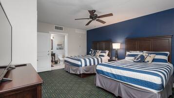 2 bedrooms, iron/ironing board, travel crib, WiFi