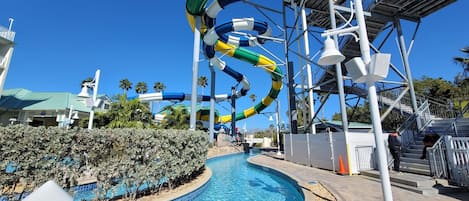 A heated pool