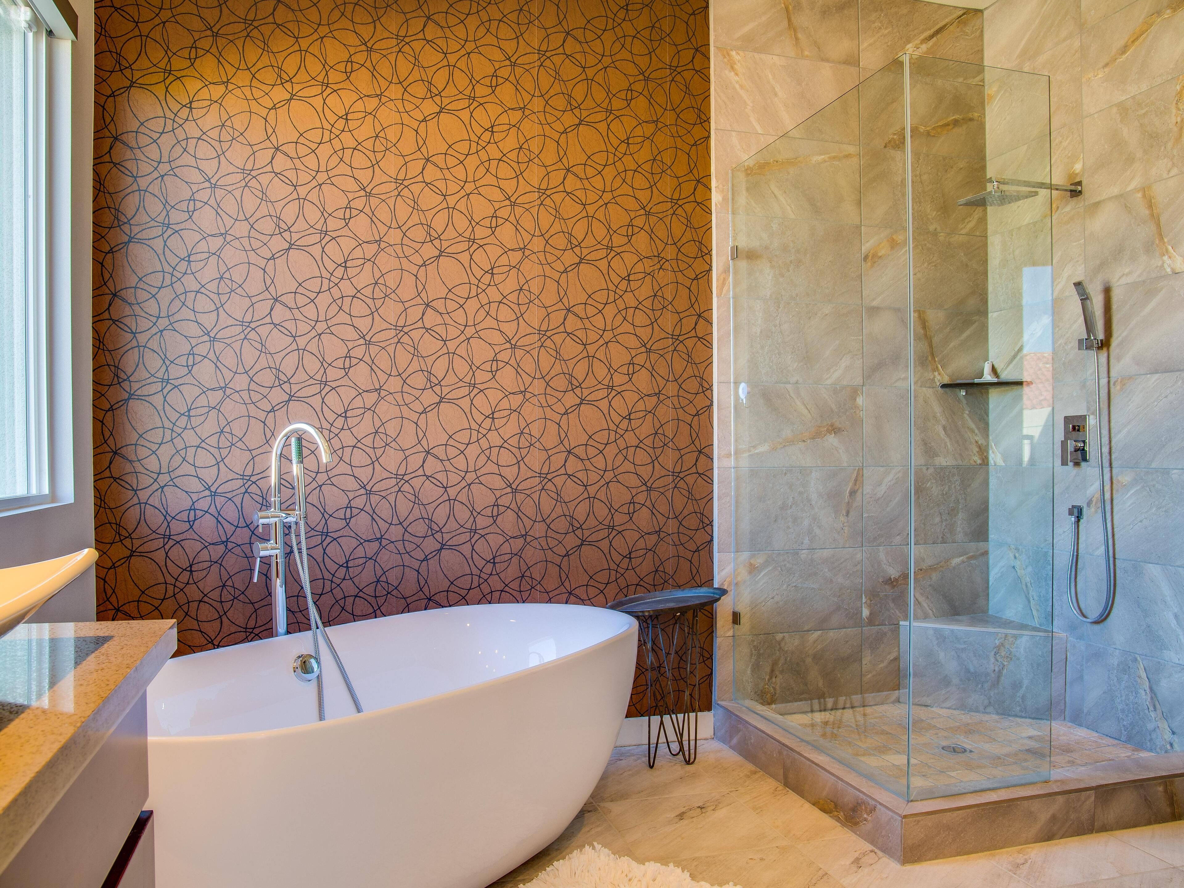 Ferienhaus, Mehrere Betten (Sun Haven Escape) | Badezimmer | Haartrockner, Handtücher, Shampoo