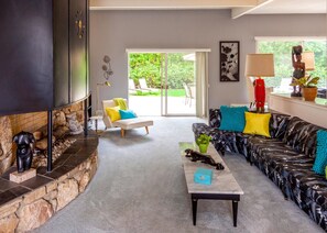 House, Multiple Beds (Chi Chi House) | Living room | TV - Chi Chi House (Palm Springs)