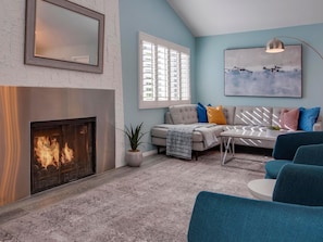 House, Multiple Beds (Azure Oasis) | Living area - Azure Oasis (Palm Springs)