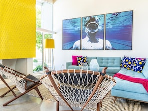 House, Multiple Beds (PS Smile) | Living area | TV - PS Smile (Palm Springs)